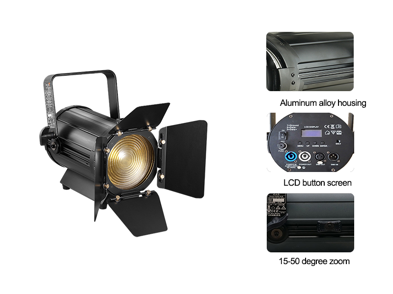 Th-350 Small 100w Led Fresnel Spotlight With Zoom For Video From China 